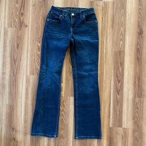 Wrangler Q baby no gap waistband bootcut riding Jean
